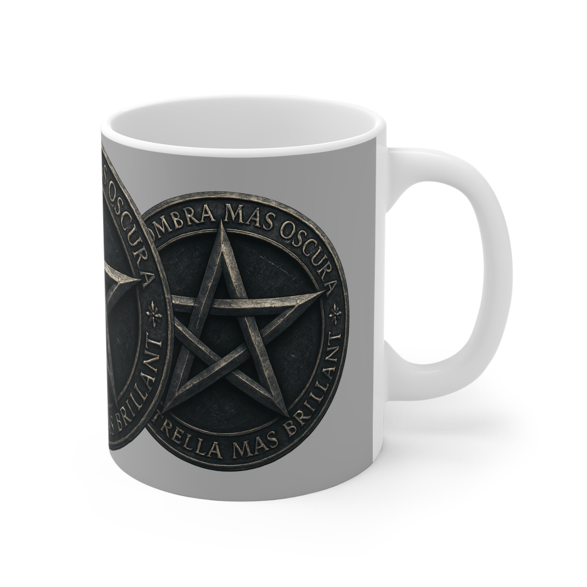 Gothic Pentagram Mug, gothic Coffee Cup, Dark Aesthetic Drinkware.