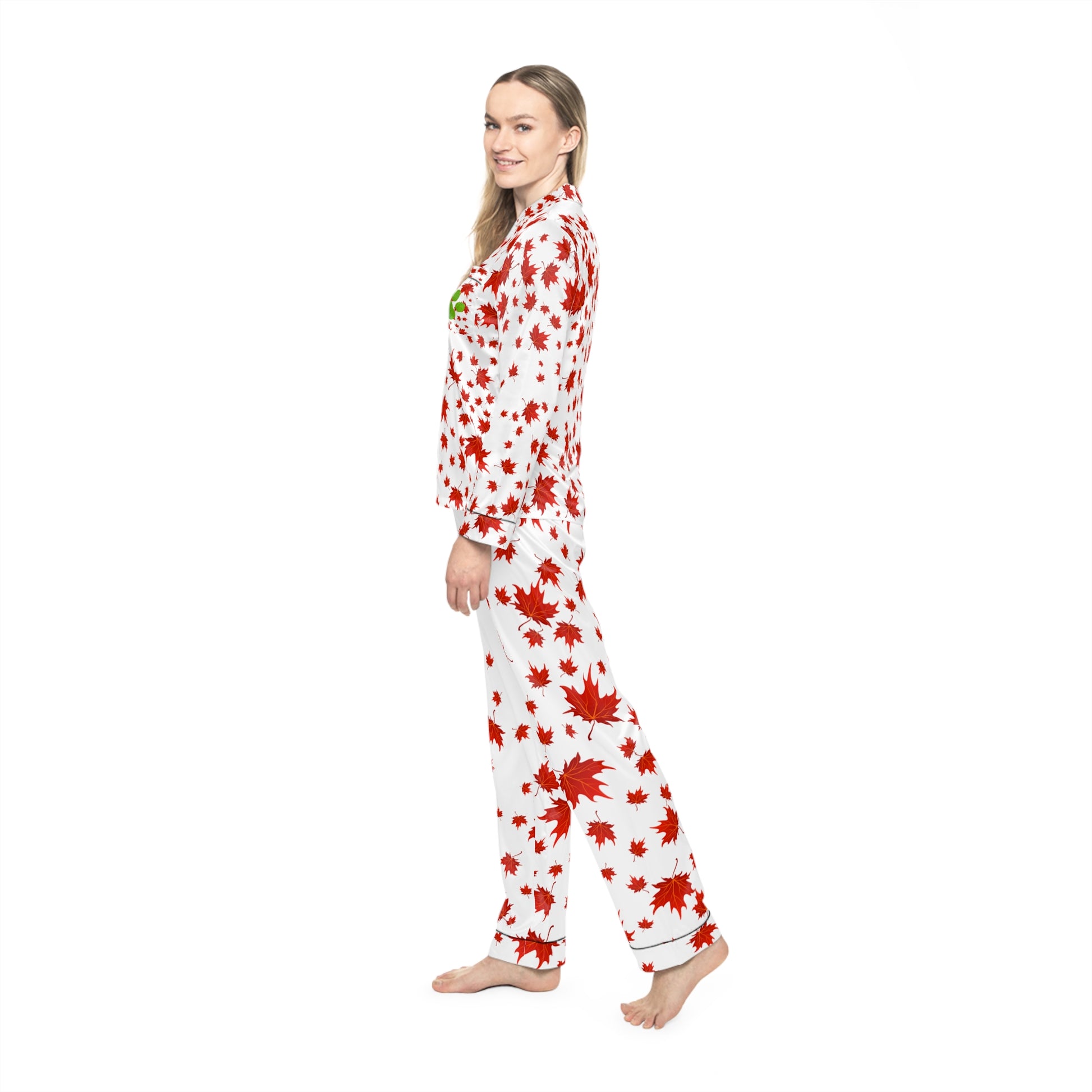 Cozy Floral Satin Pajamas - Perfect for Sleepovers, Self-Care Days, and Everyday Luxe Nights, Mother's Day Gift, Relaxation Wear