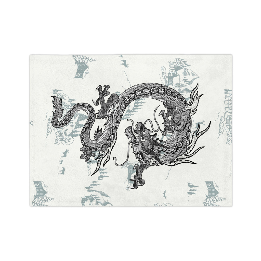 Dragon Print Velveteen Microfiber Blanket - Cozy Throw for Home Decor, Gift for Dragon Lovers, Soft Blanket for All Seasons, Perfect [...]