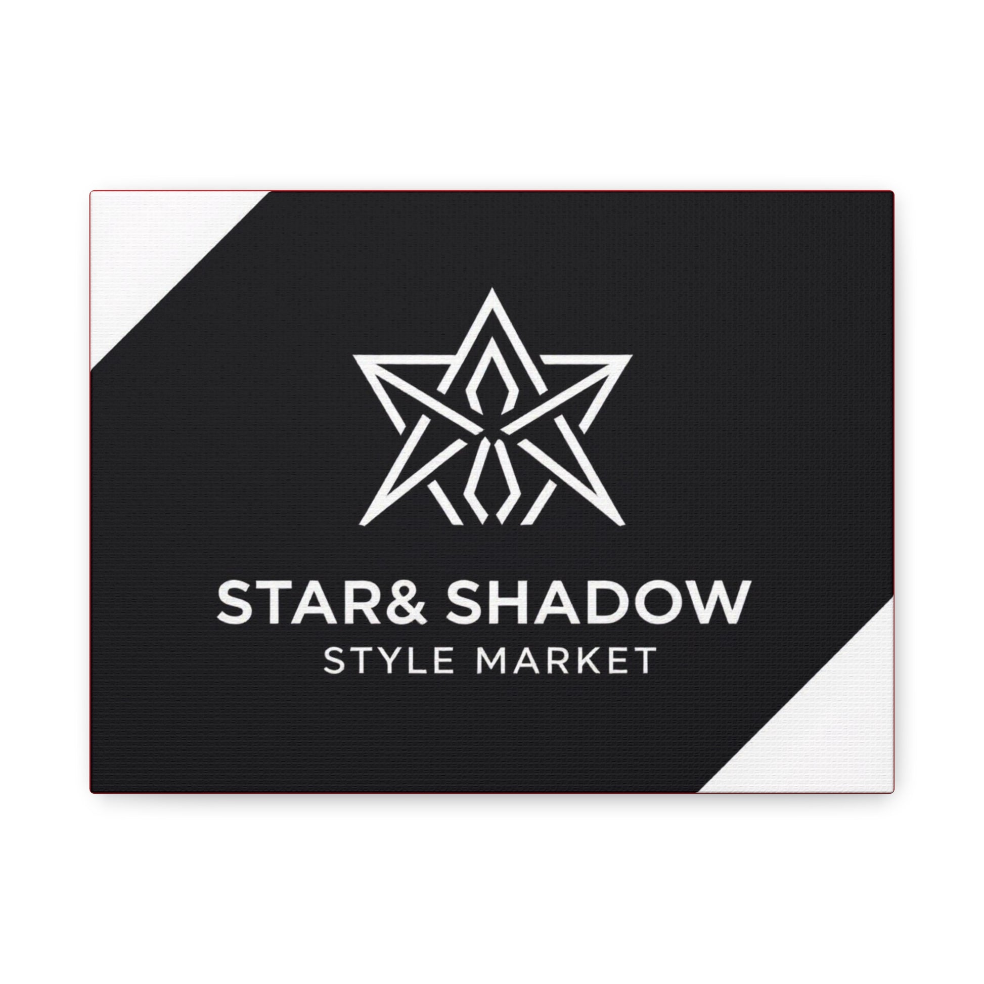 Stretched Canvas Art Print, Modern Wall Decor, Geometric Star Design, Home Aesthetic, Unique Gift Idea