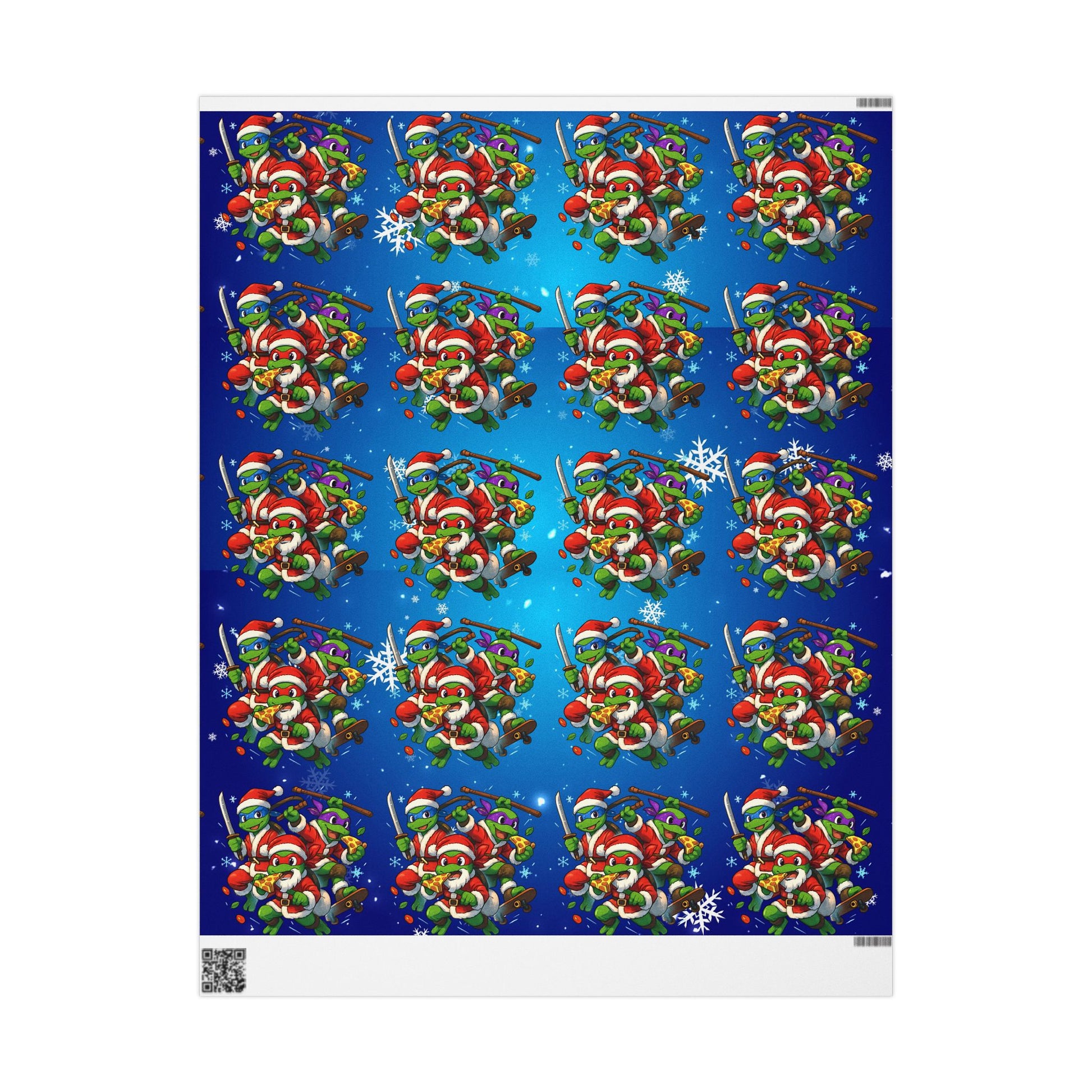 Christmas Frog Wrapping Paper – Festive Holiday Gift Wrap with Snowflakes