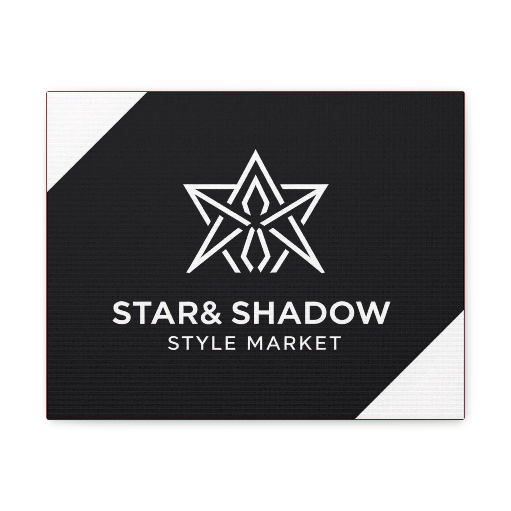 Stretched Canvas Art Print, Modern Wall Decor, Geometric Star Design, Home Aesthetic, Unique Gift Idea