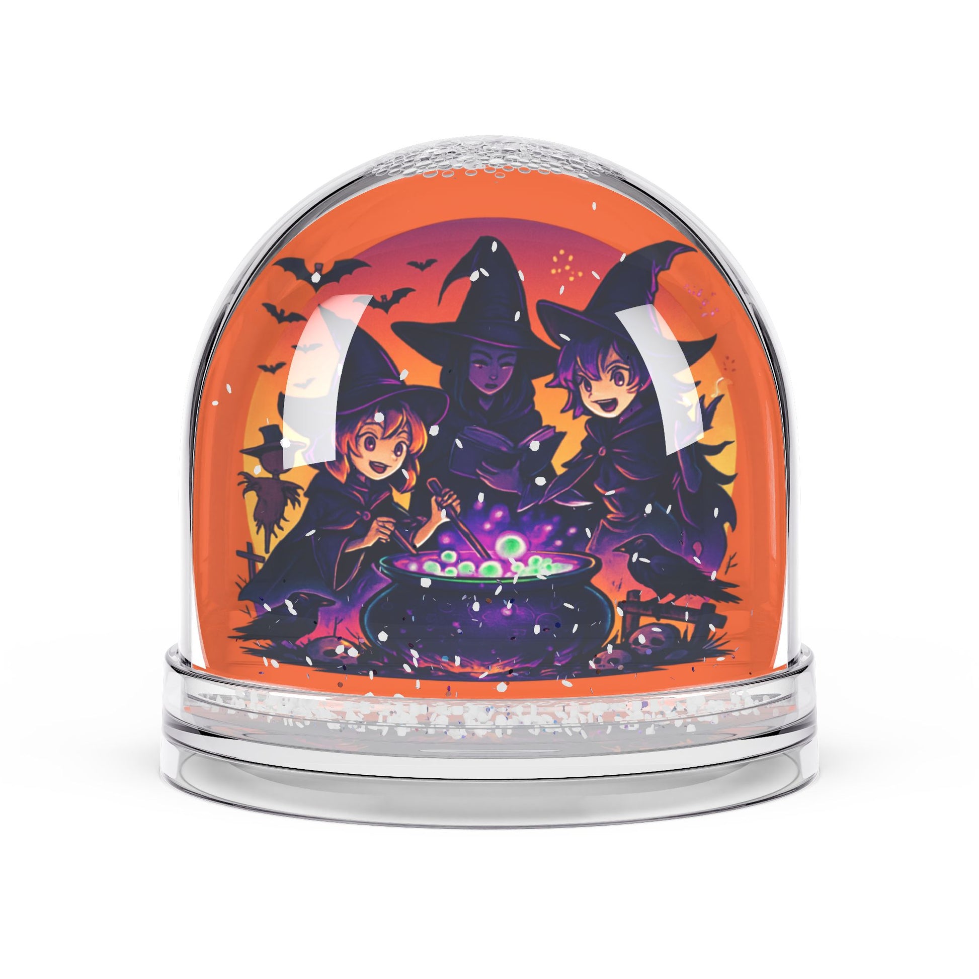 Halloween Snow Globe, Witch Decor, Spooky Home Decor, Fall Vibes, Halloween Gift, Autumn Decoration