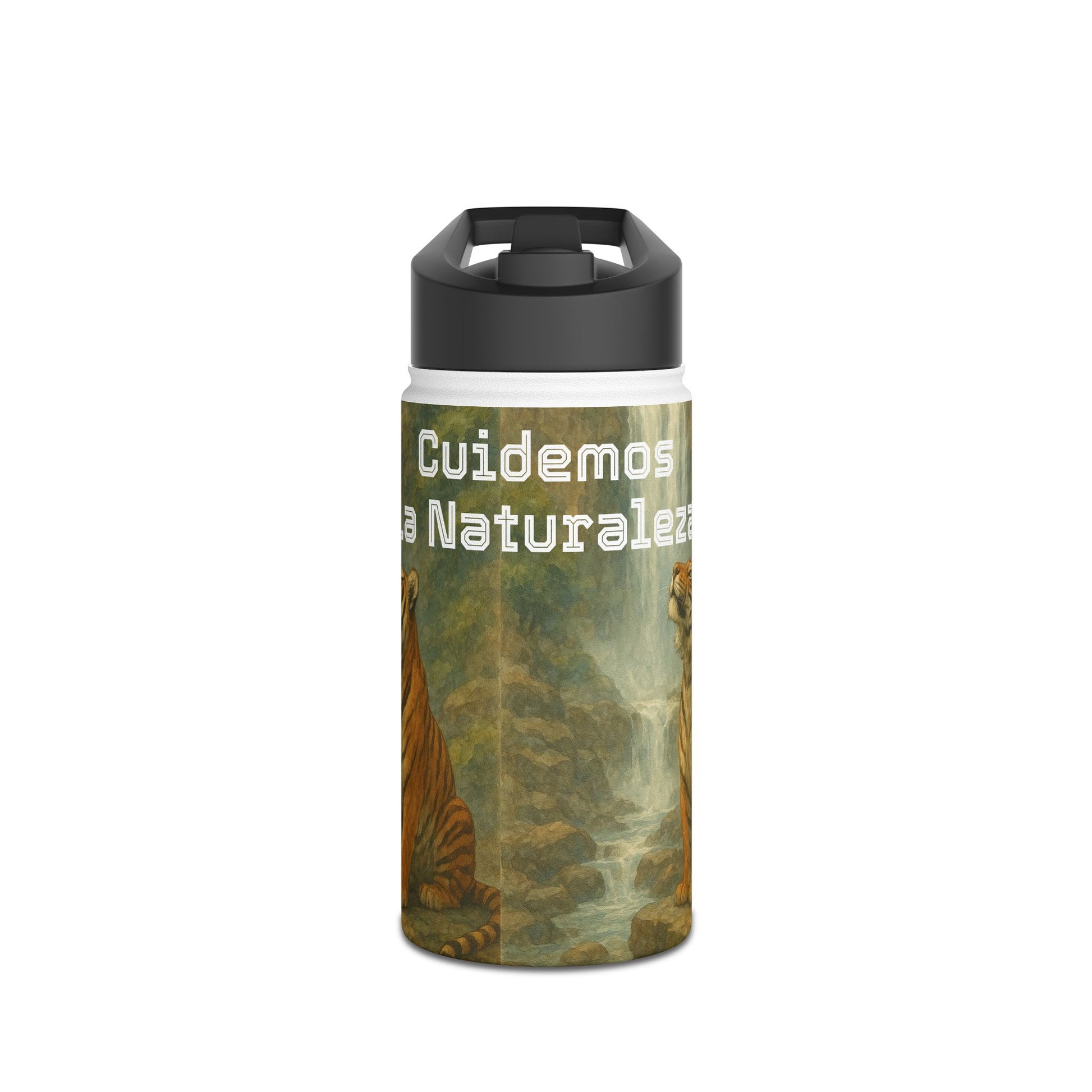 Nature-Inspired Stainless Steel Water Bottle - Eco-Friendly Hiking Gear, Environmental Gift, Travel Companion, Outdoor Hydration