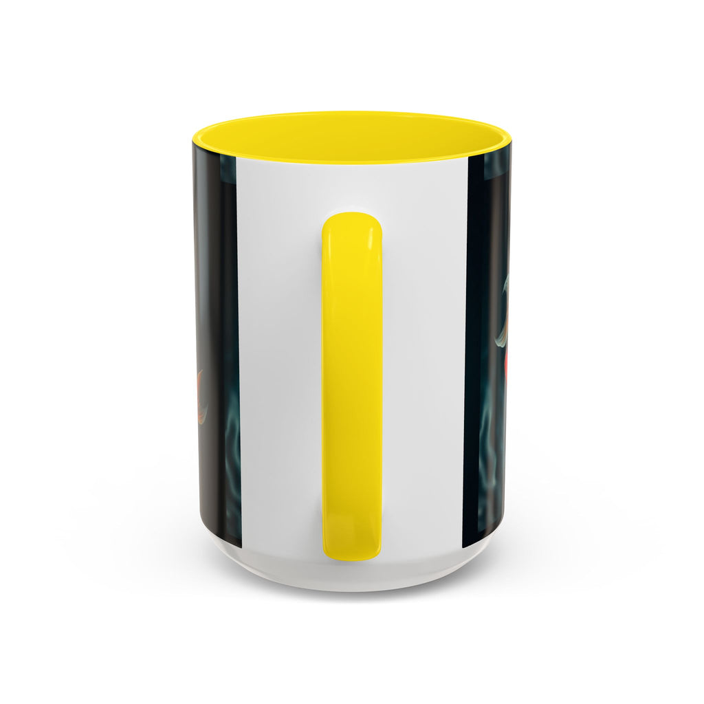 Koi Fish Accent Coffee Mug, Artistic Drinkware, Tea Lover Gift, Unique Home Decor, Birthday Present, Zen Coffee Cup