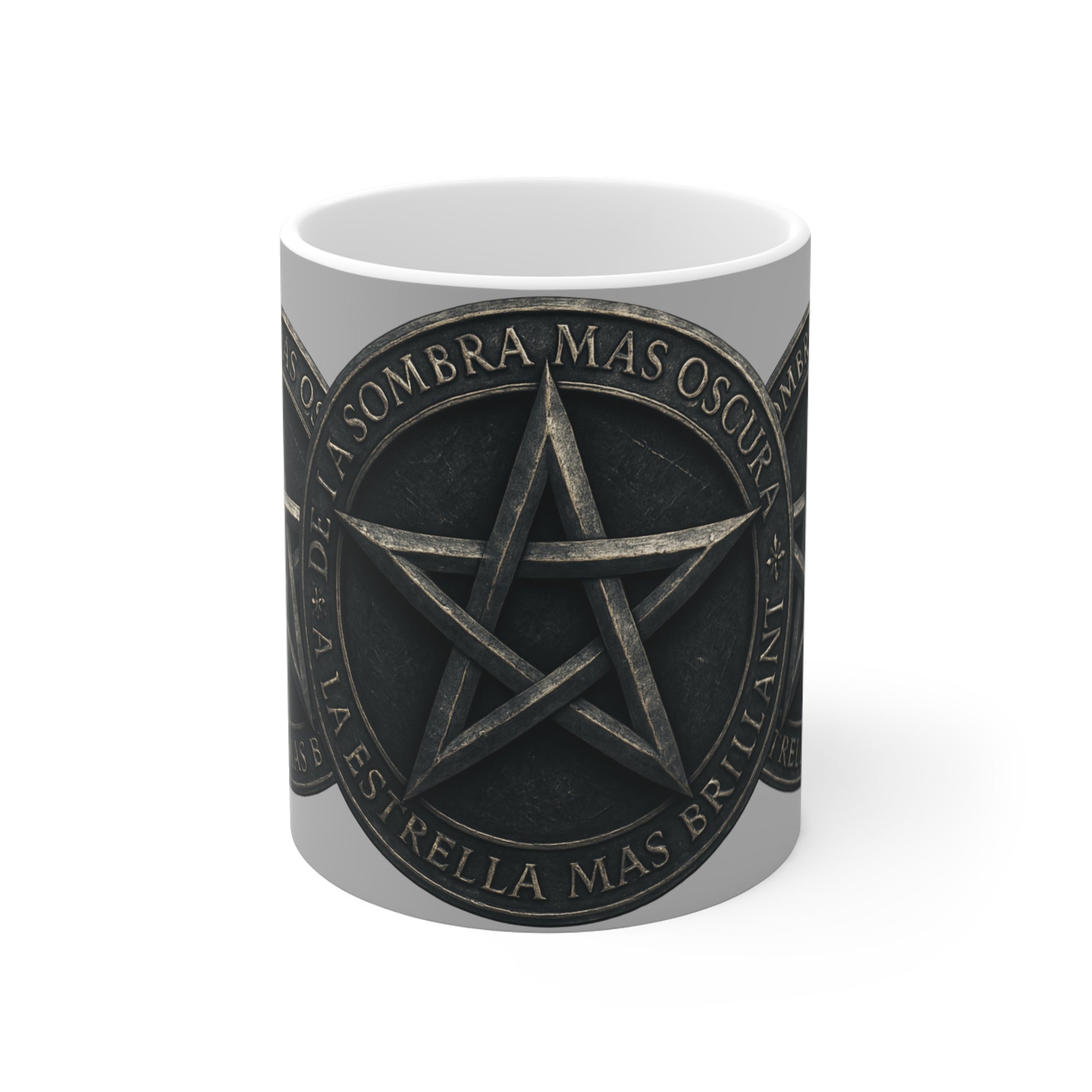 Gothic Pentagram Mug, gothic Coffee Cup, Dark Aesthetic Drinkware.