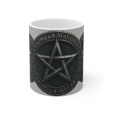 Gothic Pentagram Mug, gothic Coffee Cup, Dark Aesthetic Drinkware.