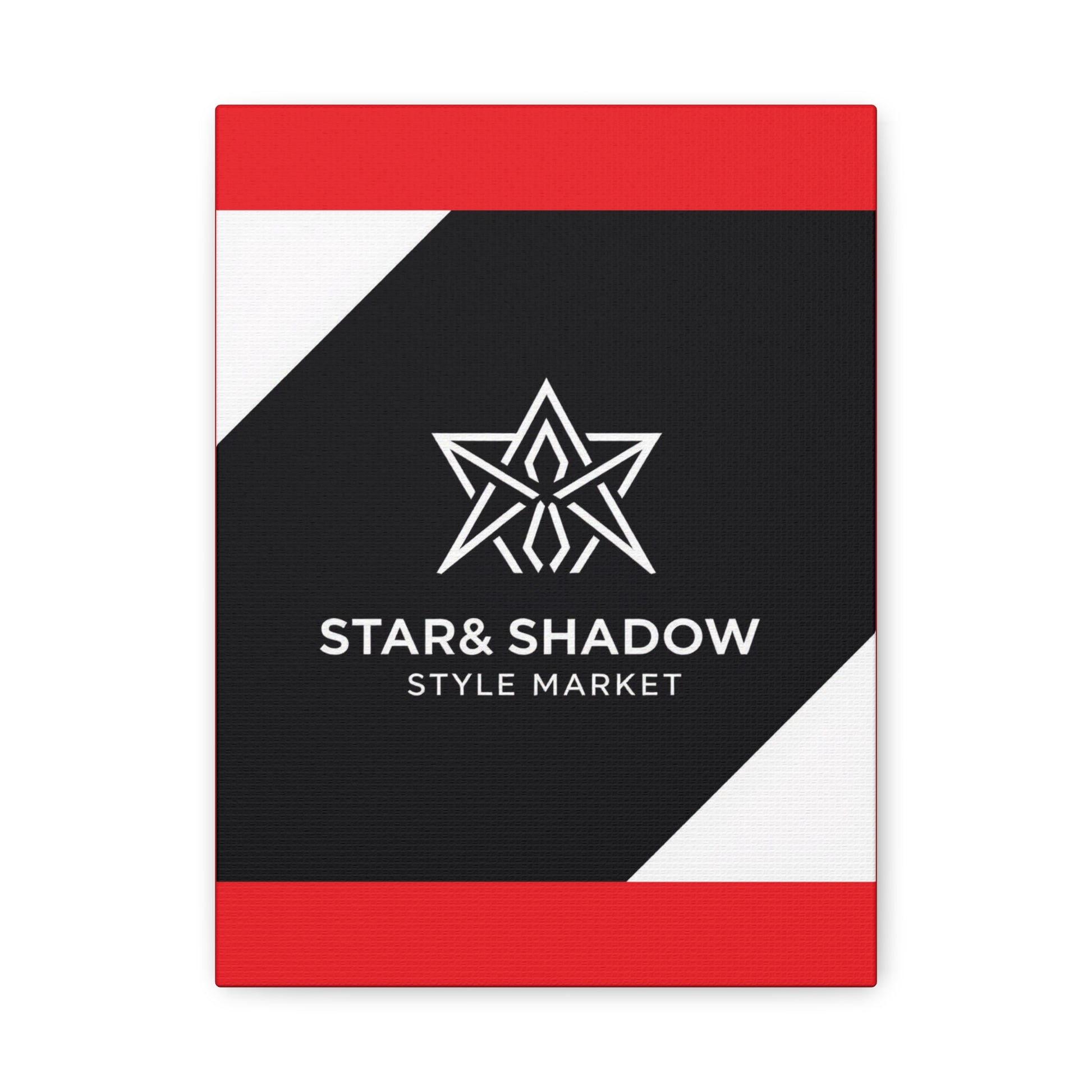 Stretched Canvas Art Print, Modern Wall Decor, Geometric Star Design, Home Aesthetic, Unique Gift Idea