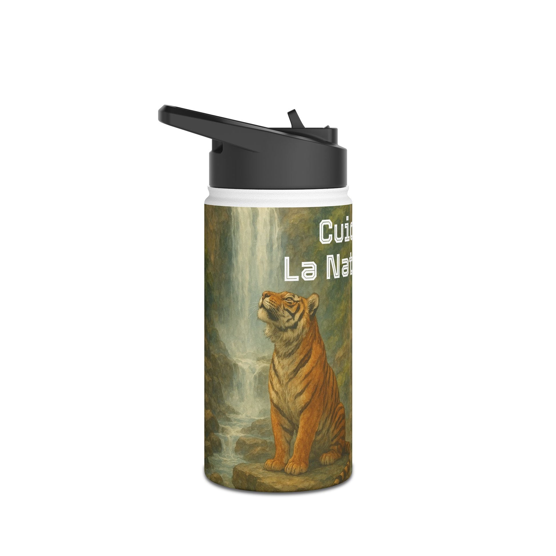 Nature-Inspired Stainless Steel Water Bottle - Eco-Friendly Hiking Gear, Environmental Gift, Travel Companion, Outdoor Hydration