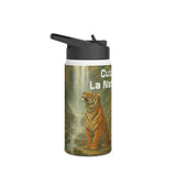 Eco-friendly water bottle, Korean stainless steel design inspired by nature: eco-friendly hiking gear, eco-friendly gift, travel companion, outdoor hydration