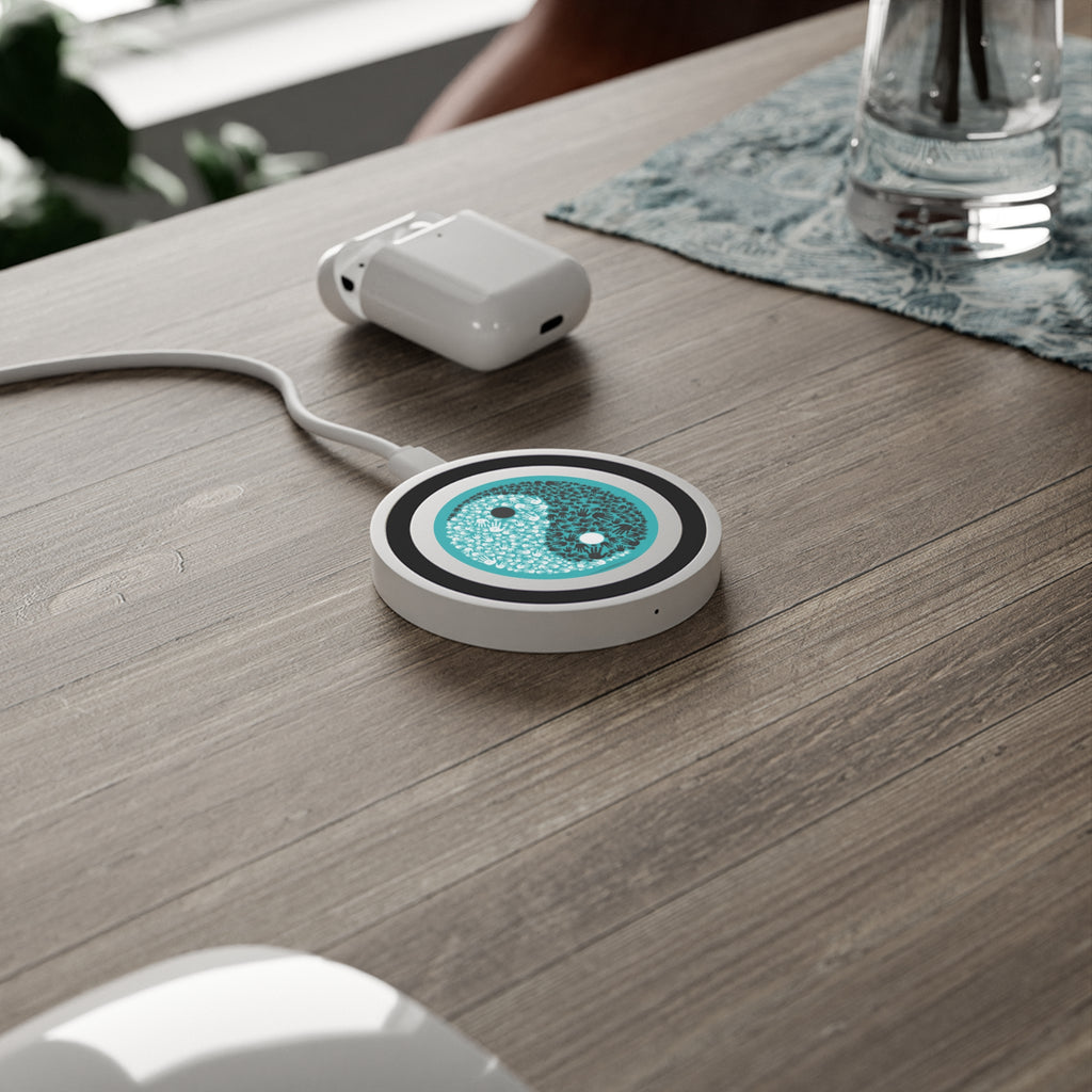 Yin Yang Floral Wireless Charging Pad