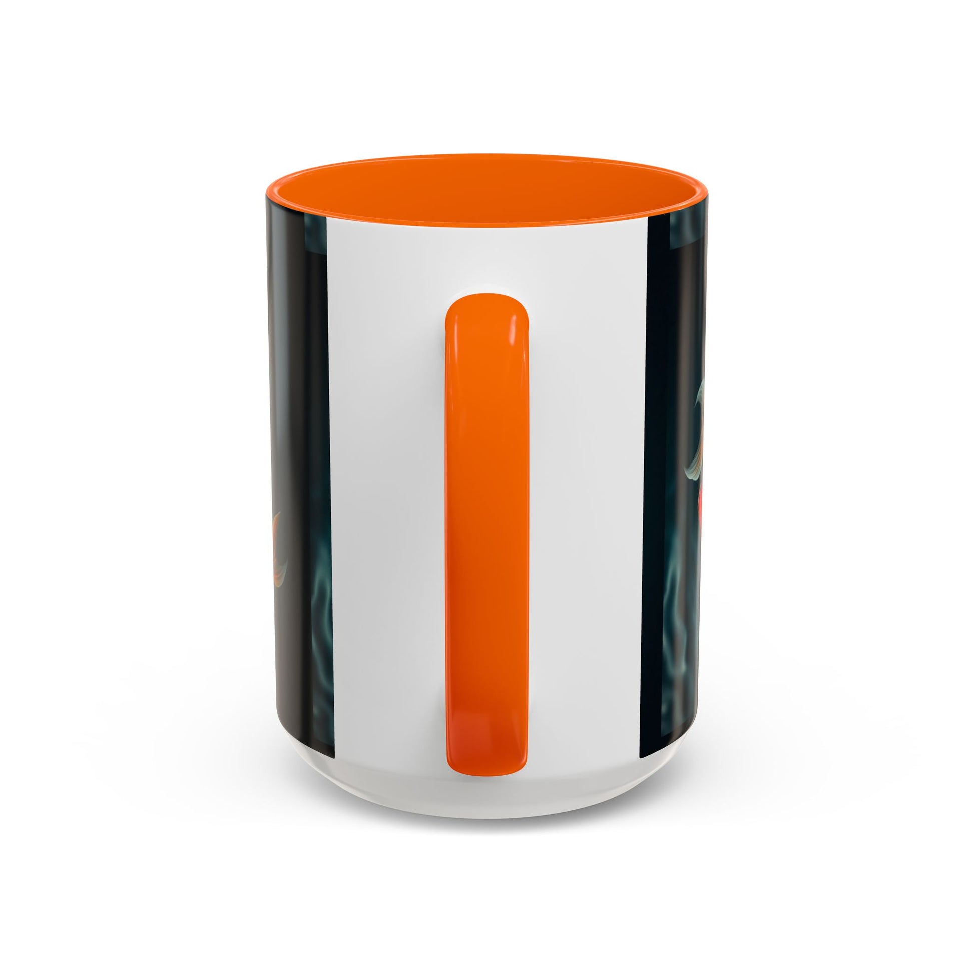 Koi Fish Accent Coffee Mug, Artistic Drinkware, Tea Lover Gift, Unique Home Decor, Birthday Present, Zen Coffee Cup