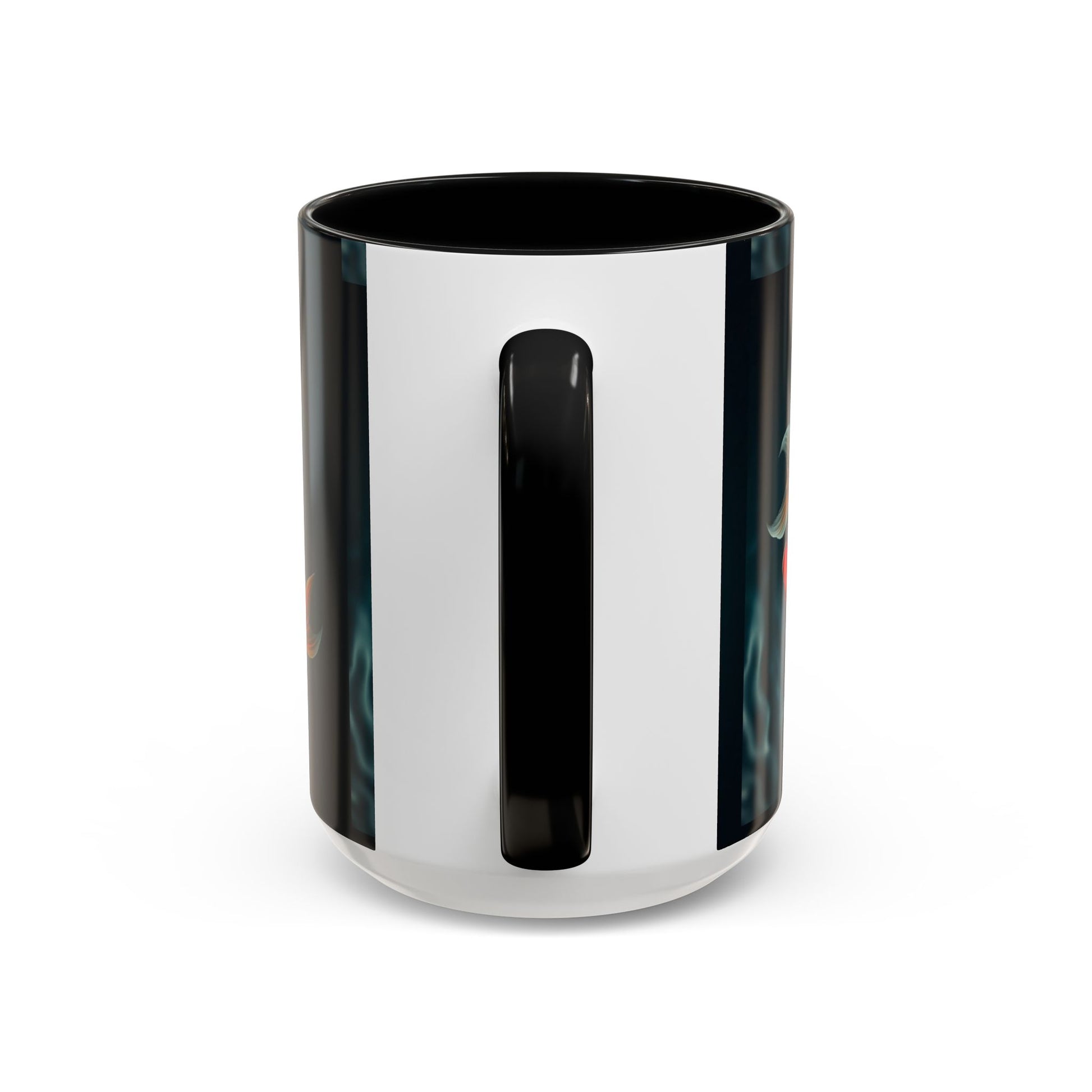 Koi Fish Accent Coffee Mug, Artistic Drinkware, Tea Lover Gift, Unique Home Decor, Birthday Present, Zen Coffee Cup