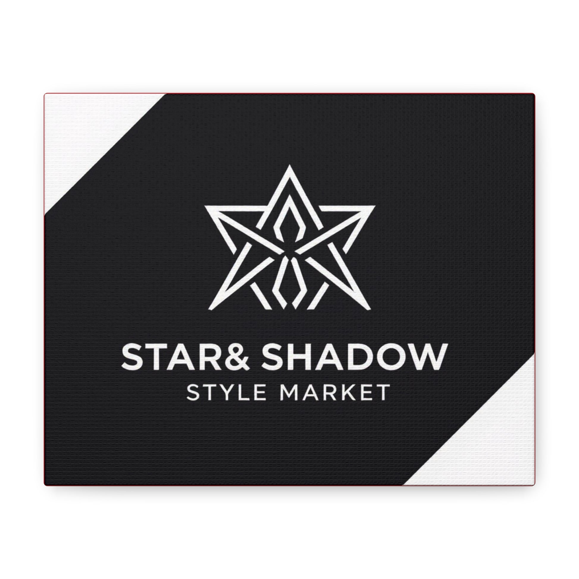 Stretched Canvas Art Print, Modern Wall Decor, Geometric Star Design, Home Aesthetic, Unique Gift Idea