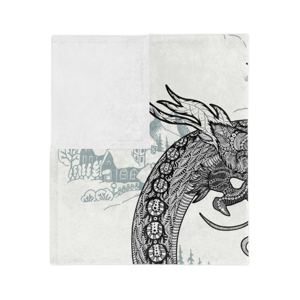 Dragon Print Velveteen Microfiber Blanket - Cozy Throw for Home Decor, Gift for Dragon Lovers, Soft Blanket for All Seasons, Perfect [...]