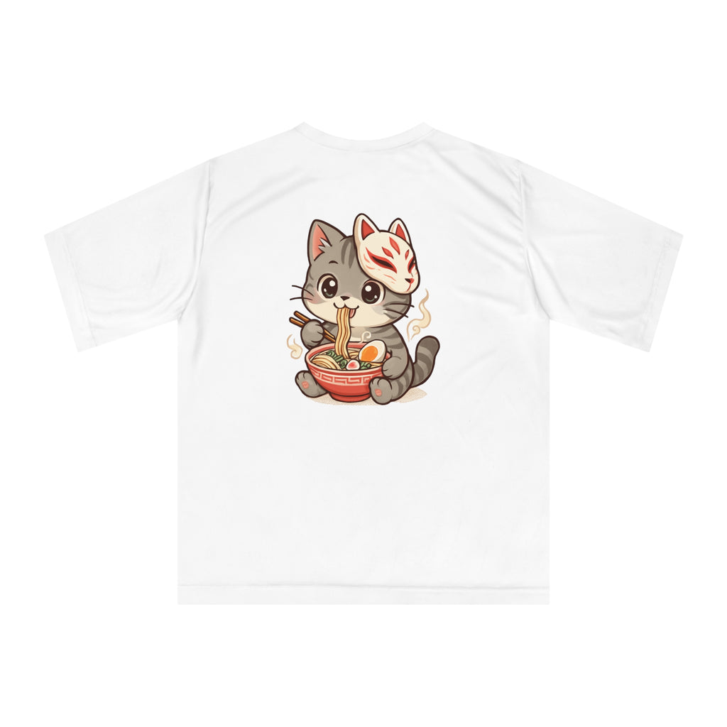 Cute Cat Ramen T-Shirt, Unisex Tee, Anime Shirt, Gift for Cat Lovers, Kawaii Fashion, Casual Wear, Summer Apparel