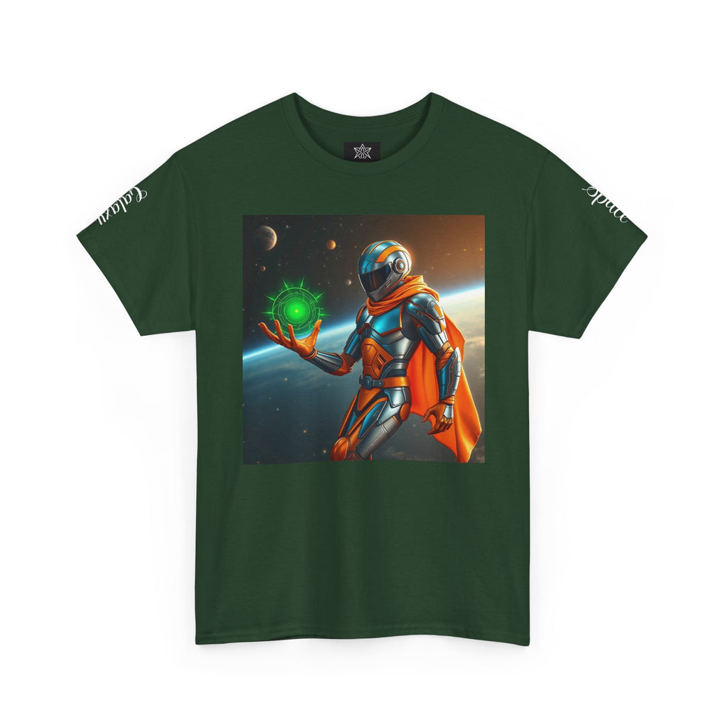 Galactic Hero Unisex Heavy Cotton Tee | Sci-Fi Shirt, Space-Themed Apparel, Unique Gift, Retro Style, Cosplay Fashion