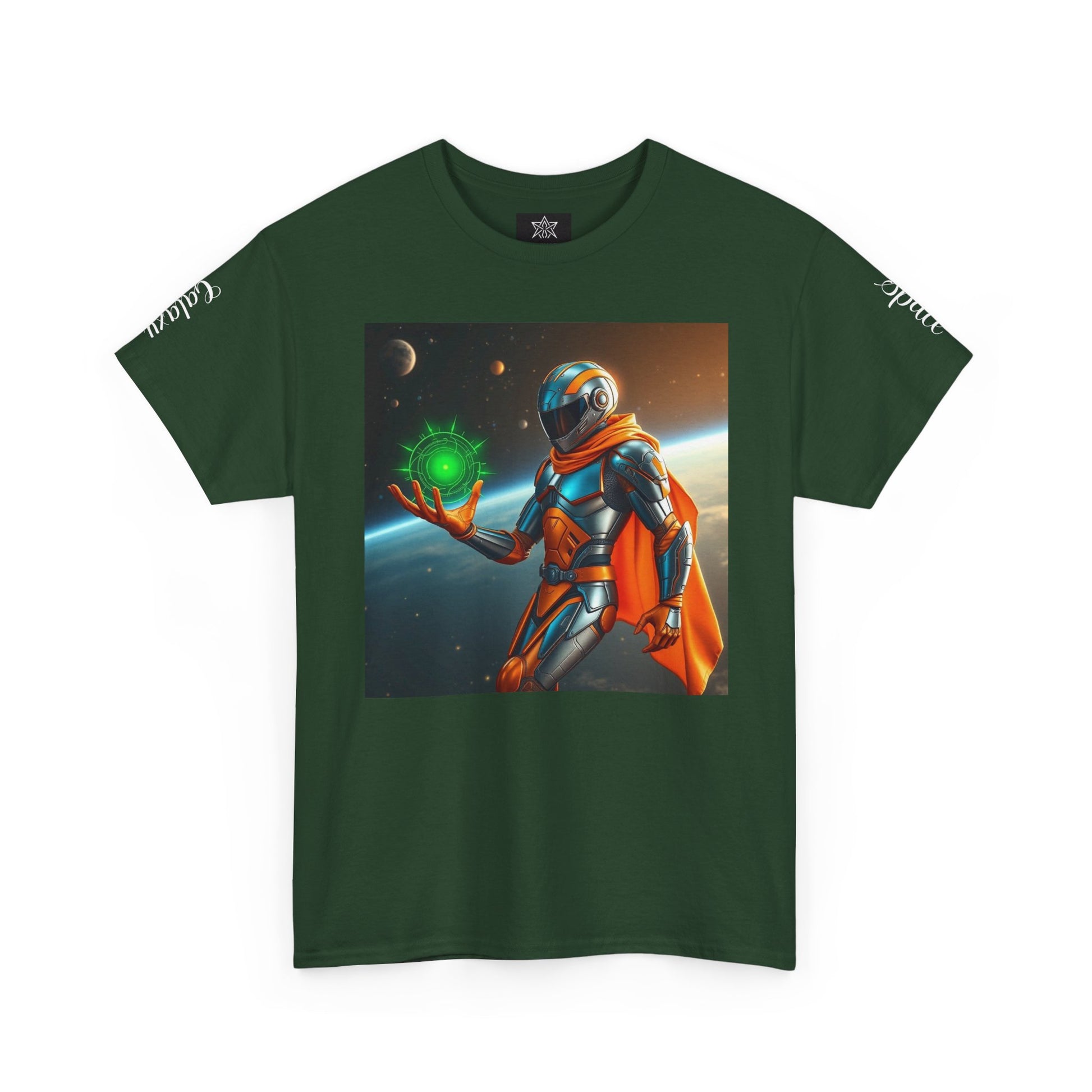 Galactic Hero Unisex Heavy Cotton Tee | Sci-Fi Shirt, Space-Themed Apparel, Unique Gift, Retro Style, Cosplay Fashion