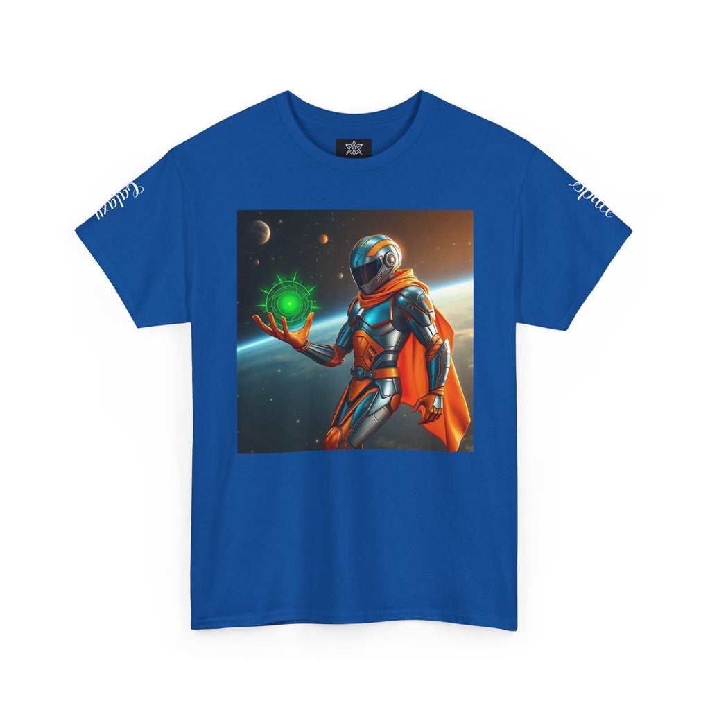 Galactic Hero Unisex Heavy Cotton Tee | Sci-Fi Shirt, Space-Themed Apparel, Unique Gift, Retro Style, Cosplay Fashion