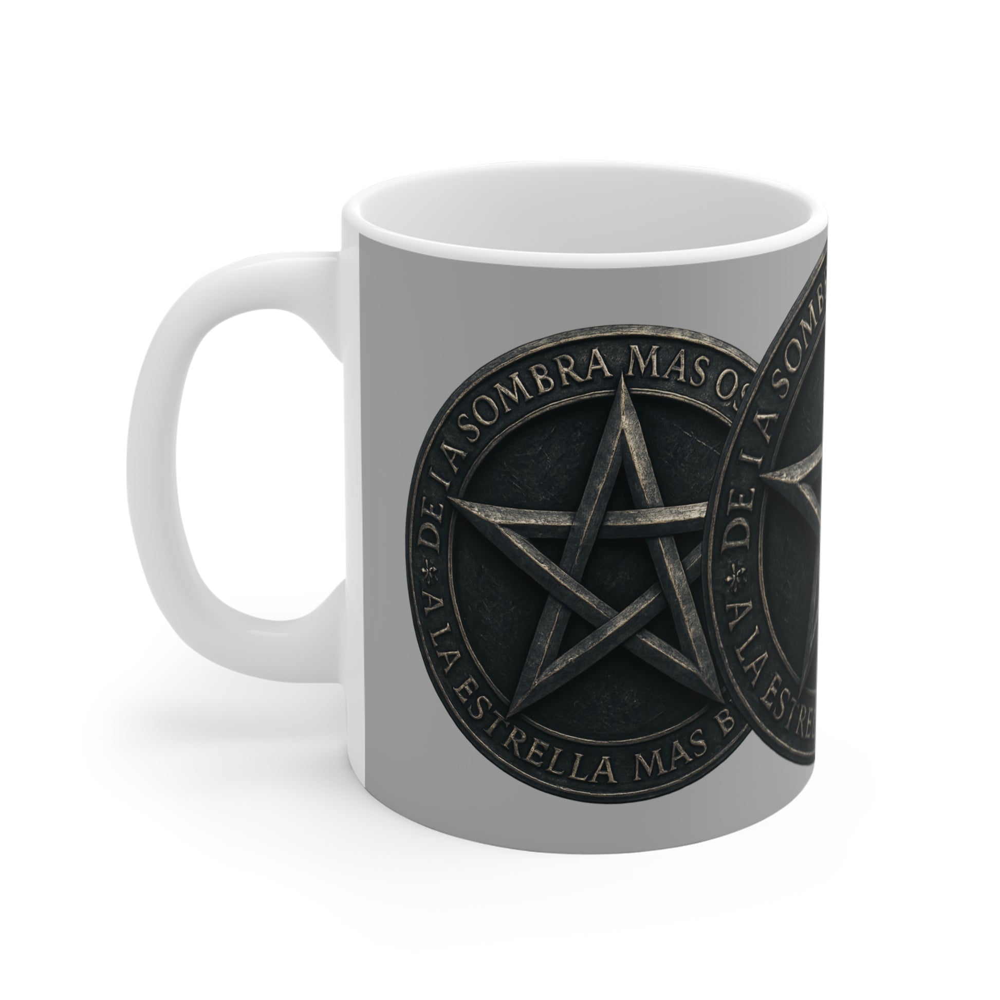 Gothic Pentagram Mug, gothic Coffee Cup, Dark Aesthetic Drinkware.