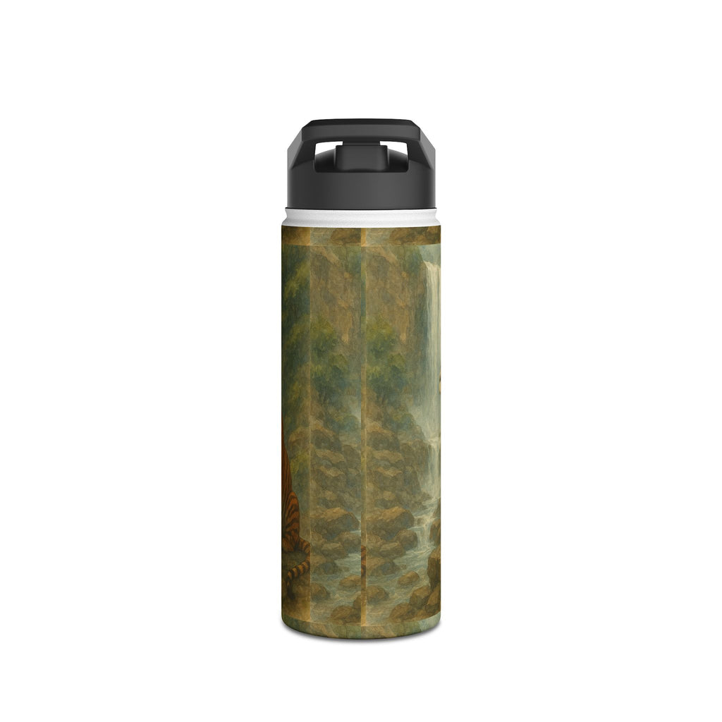 Nature-Inspired Stainless Steel Water Bottle - Eco-Friendly Hiking Gear, Environmental Gift, Travel Companion, Outdoor Hydration