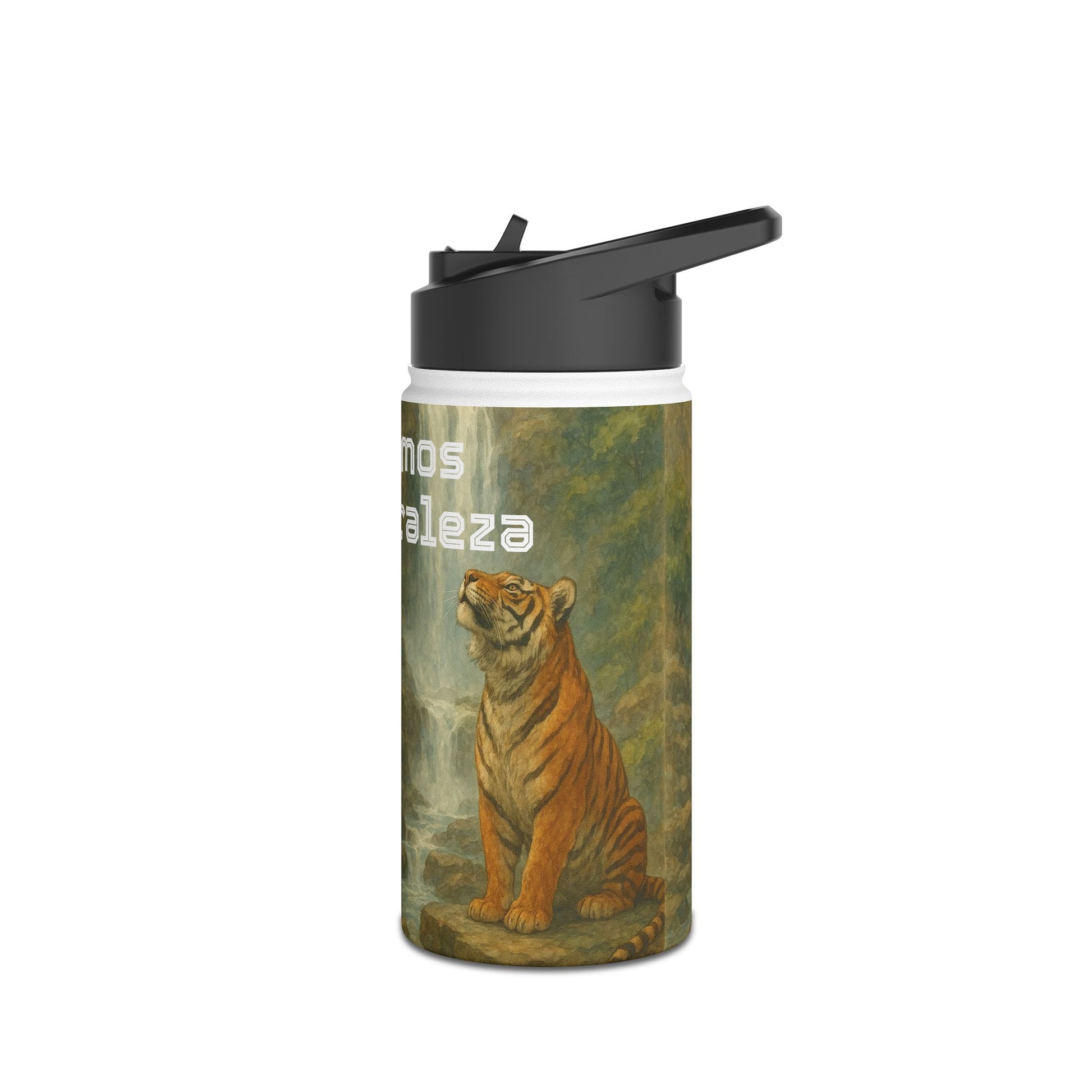 Nature-Inspired Stainless Steel Water Bottle - Eco-Friendly Hiking Gear, Environmental Gift, Travel Companion, Outdoor Hydration