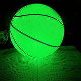 Basketball, luminescent with night light, made of wear-resistant PVC, luminous with night light