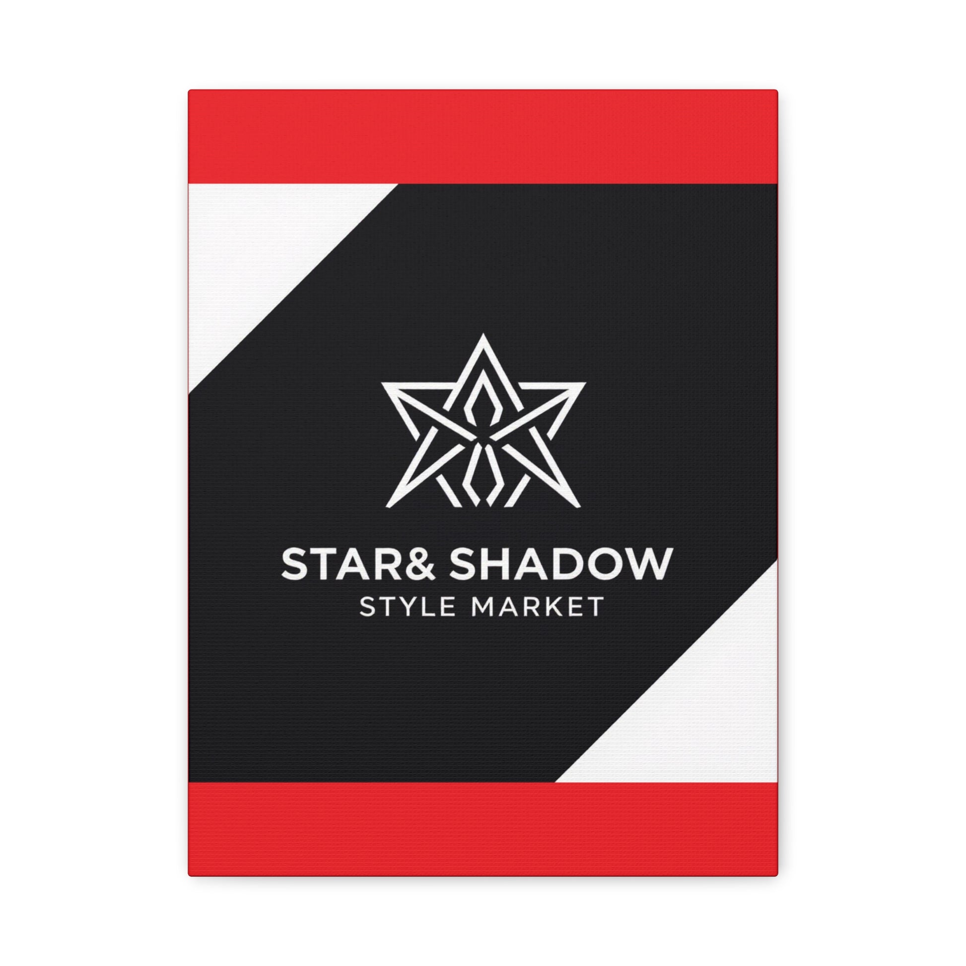 Stretched Canvas Art Print, Modern Wall Decor, Geometric Star Design, Home Aesthetic, Unique Gift Idea