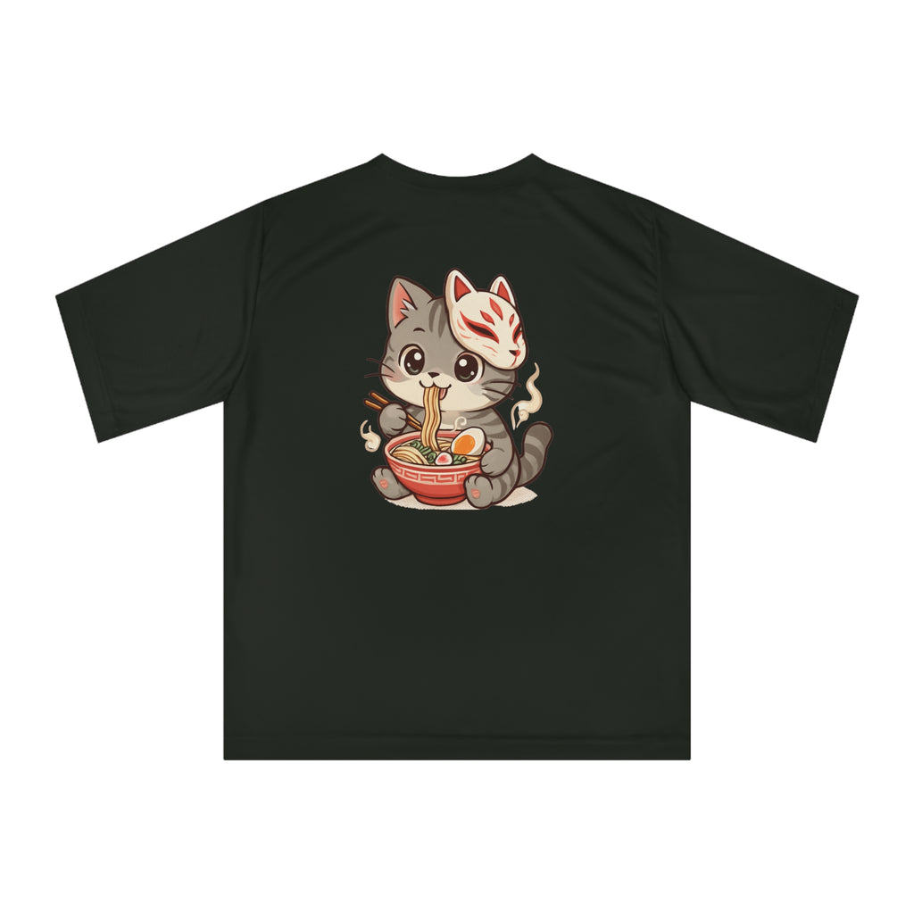 Cute Cat Ramen T-Shirt, Unisex Tee, Anime Shirt, Gift for Cat Lovers, Kawaii Fashion, Casual Wear, Summer Apparel
