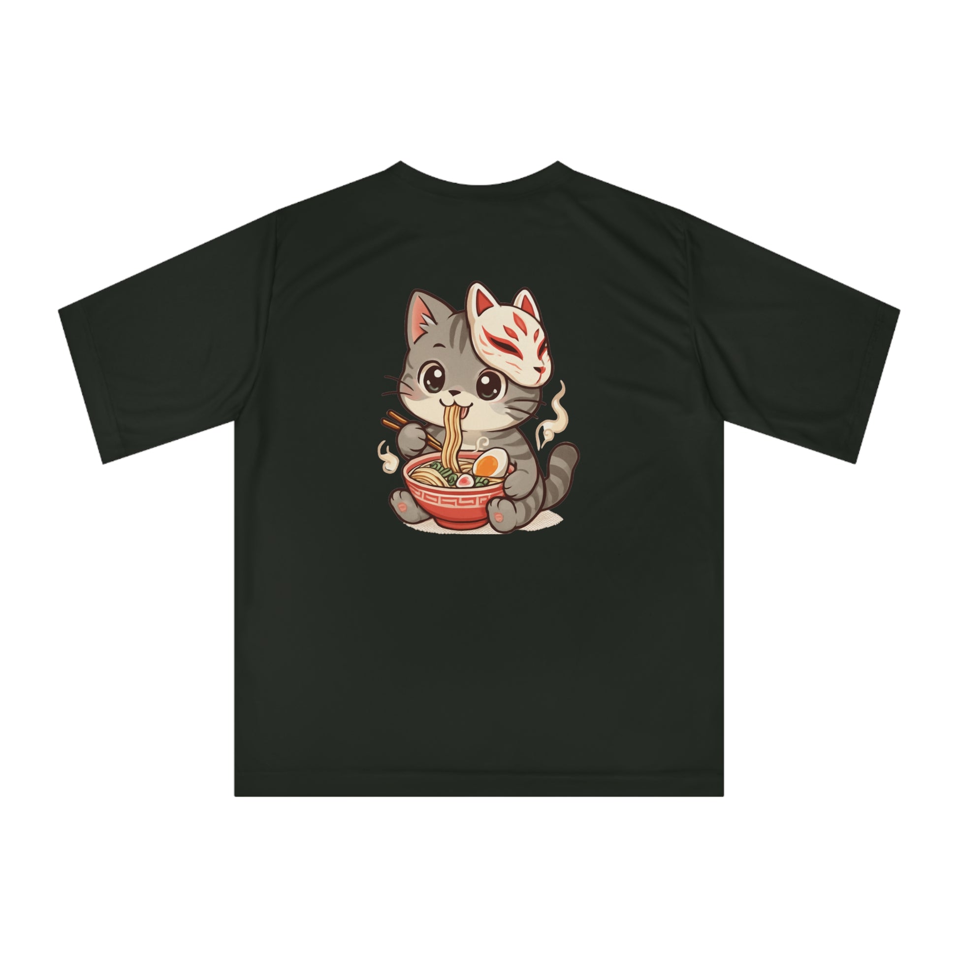 Cute Cat Ramen T-Shirt, Unisex Tee, Anime Shirt, Gift for Cat Lovers, Kawaii Fashion, Casual Wear, Summer Apparel