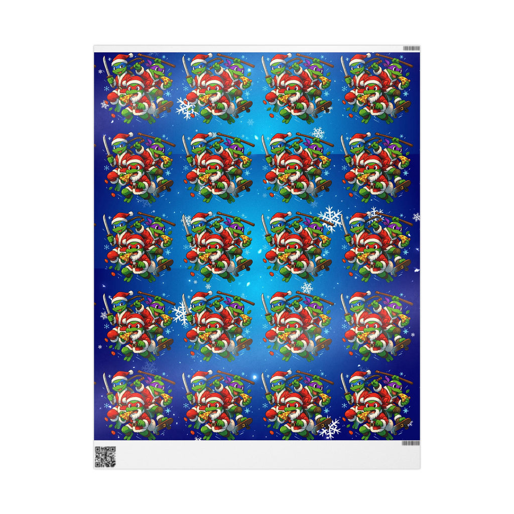 Christmas Frog Wrapping Paper – Festive Holiday Gift Wrap with Snowflakes