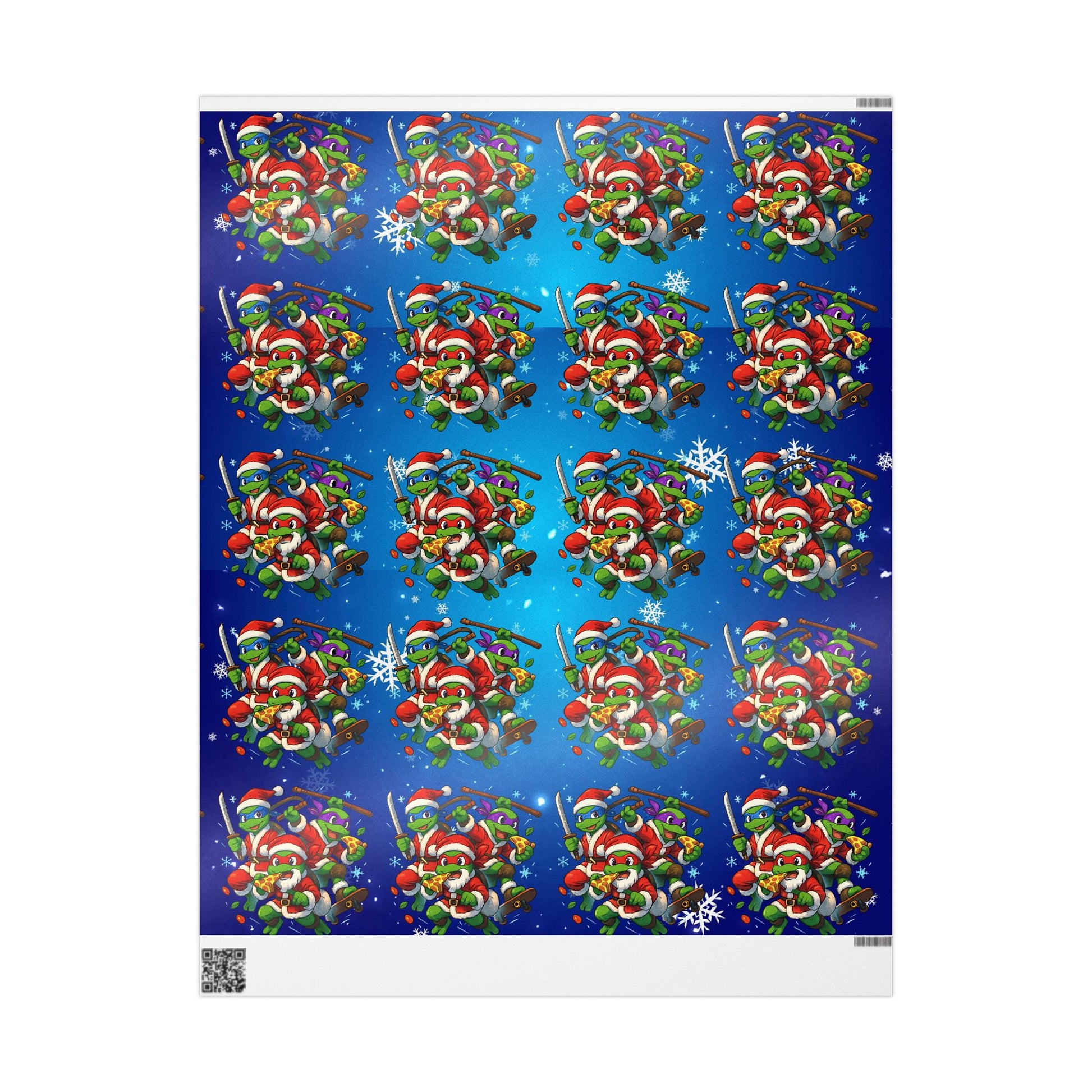 Christmas Frog Wrapping Paper – Festive Holiday Gift Wrap with Snowflakes