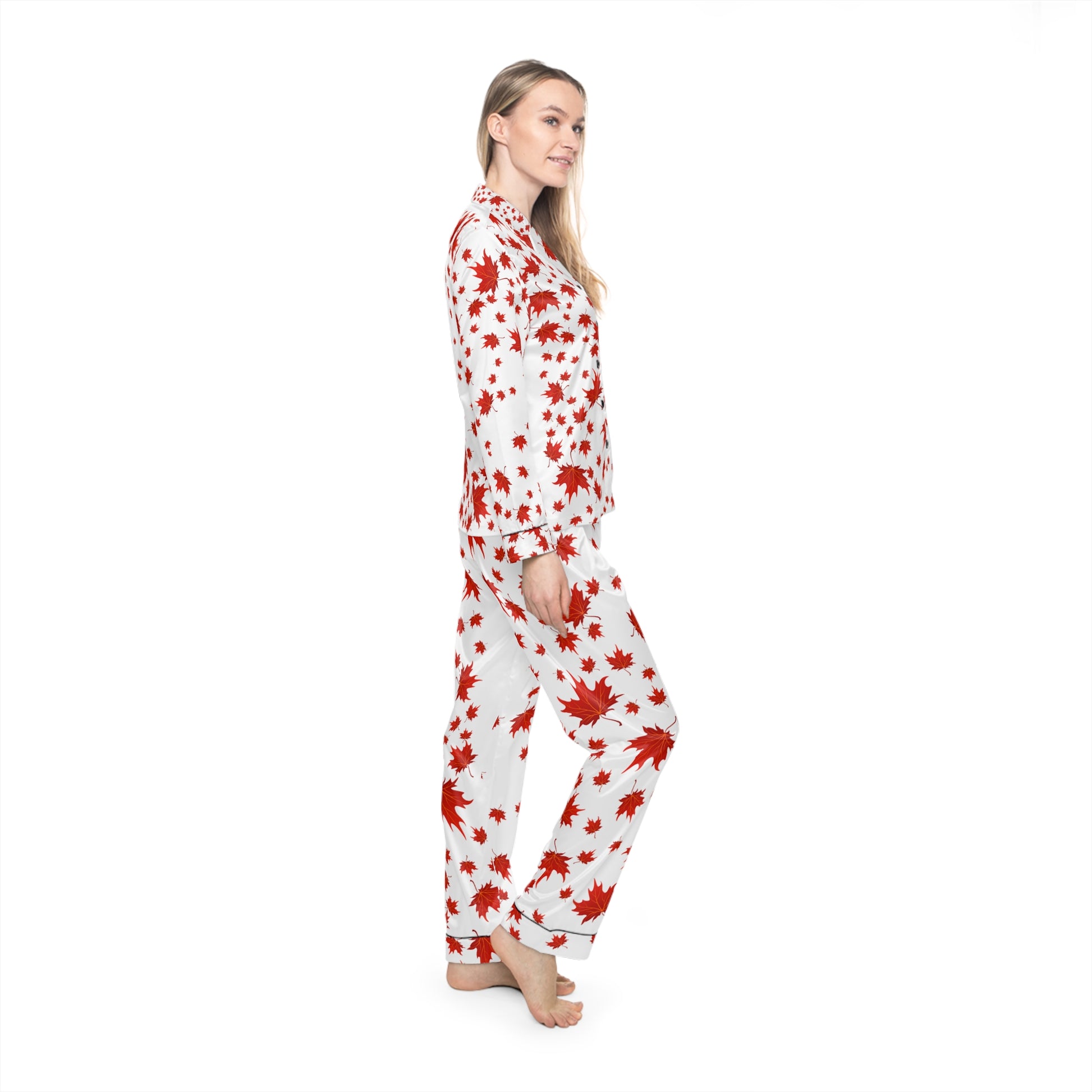 Cozy Floral Satin Pajamas - Perfect for Sleepovers, Self-Care Days, and Everyday Luxe Nights, Mother's Day Gift, Relaxation Wear