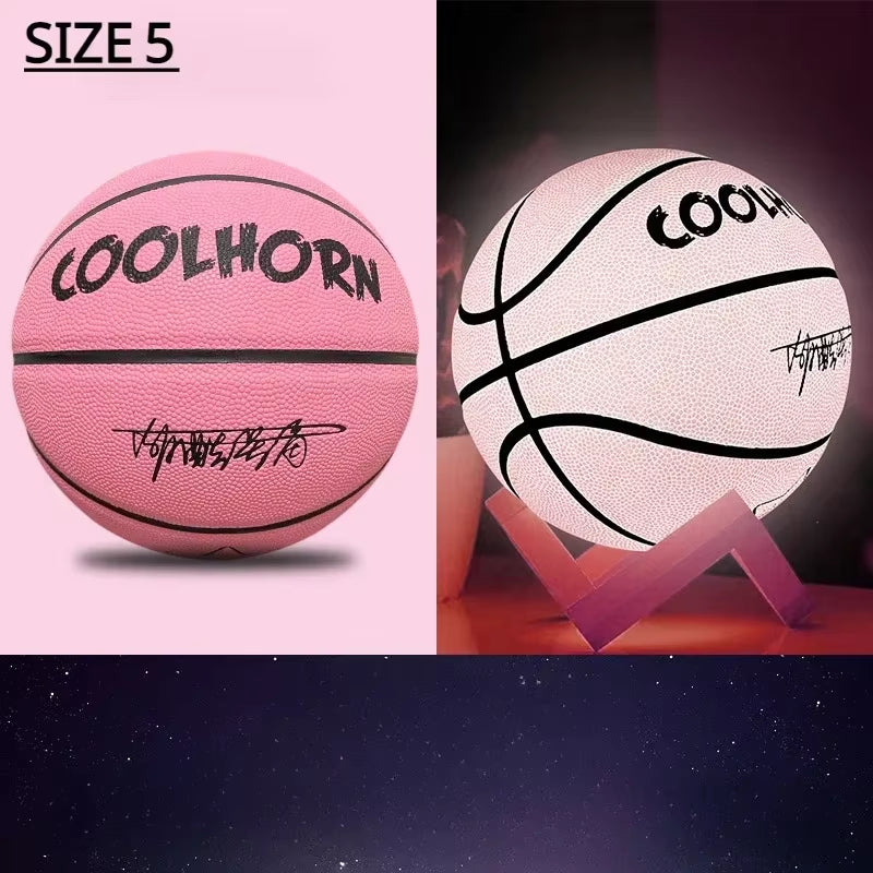 Luminescent Basketball, 7 inch size for children and adults