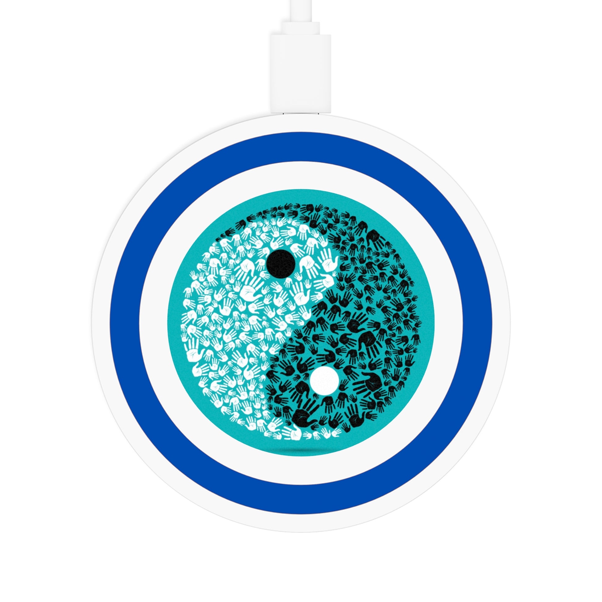 Yin Yang Floral Wireless Charging Pad