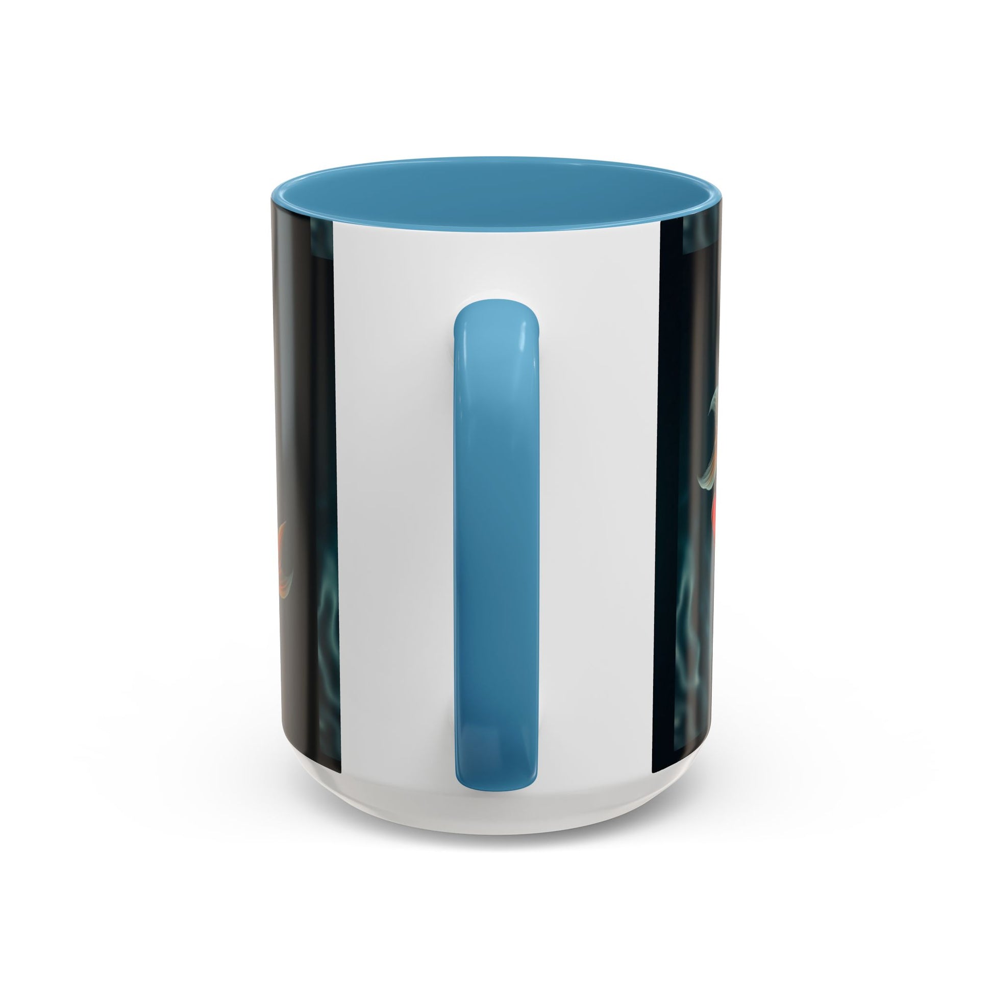 Koi Fish Accent Coffee Mug, Artistic Drinkware, Tea Lover Gift, Unique Home Decor, Birthday Present, Zen Coffee Cup