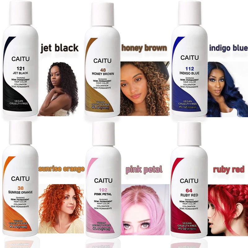 Hot-Sell Multicolor Semi Permanent Hair Dye Liquid Hair Dye Color Semi-Permanent Hair Color Cream