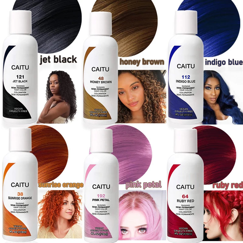 Hot-Sell Multicolor Semi Permanent Hair Dye Liquid Hair Dye Color Semi-Permanent Hair Color Cream