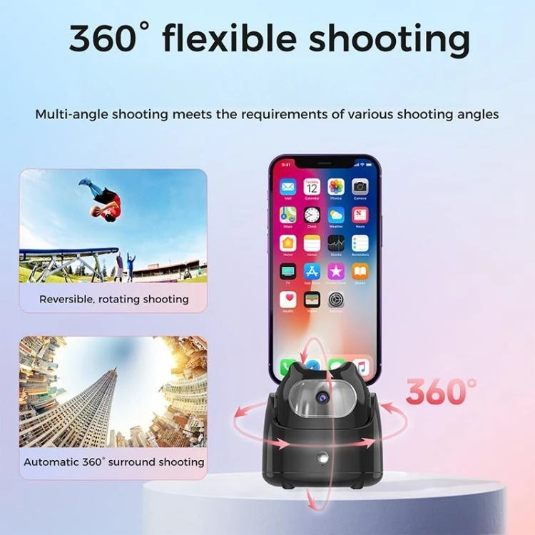 Soporte para celular con seguimiento facial inteligente de 360 ​​grados.