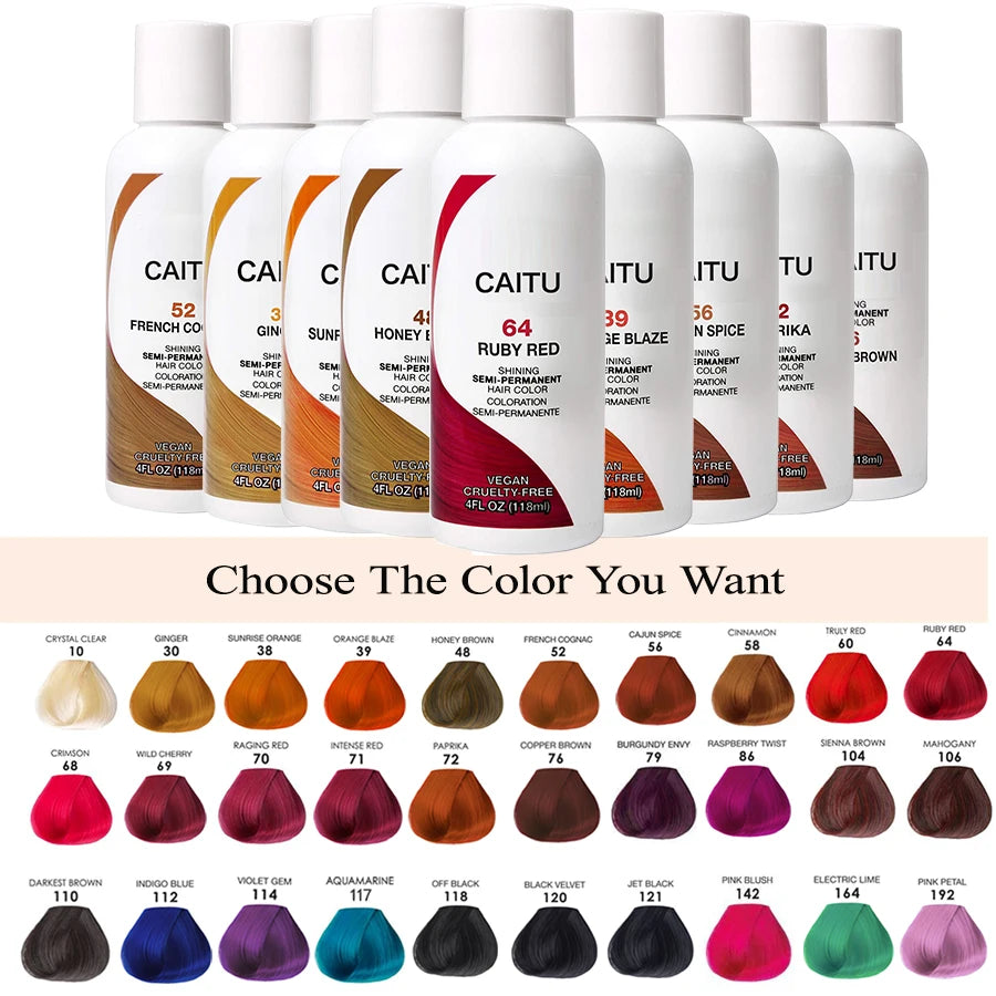 Hot-Sell Multicolor Semi Permanent Hair Dye Liquid Hair Dye Color Semi-Permanent Hair Color Cream