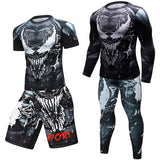 Camiseta y pantalones de caballero, Rashguard para MMA, BJJ, fitness, boxeo, Muay Thai y kickboxing.