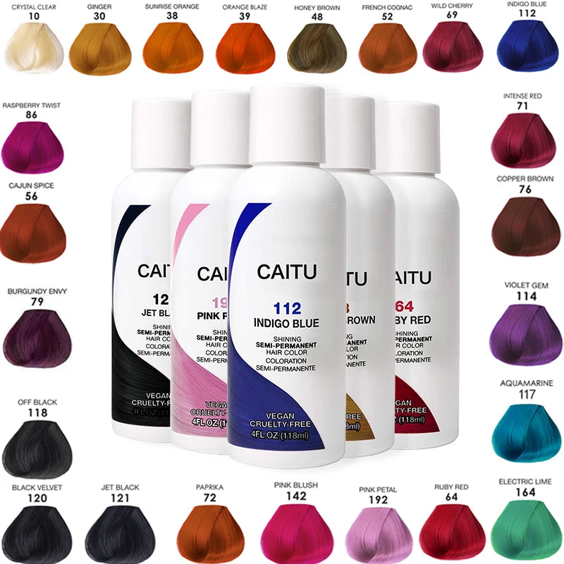 Hot-Sell Multicolor Semi Permanent Hair Dye Liquid Hair Dye Color Semi-Permanent Hair Color Cream