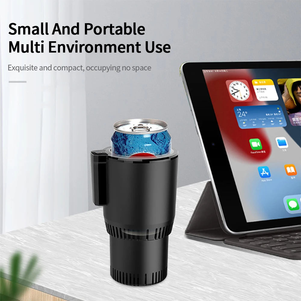 2-in-1 Car Cup Warmer, 12V Smart Touch Screen Car Cup Warmer and Cooler, Office Cup Holder for Car Travel. auto