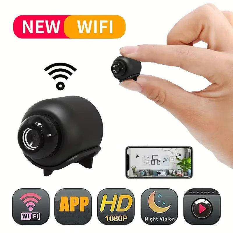 Mini cámara inalámbrica para el hogar, full HD, perfecta para interiores y exteriores .