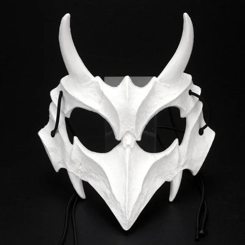 Mystical mask, half-face mask, because the dragon god, the fierce tiger, the night, the fork, the tengu man, Kiuby skull fangs, wolf mask, performance skull masks