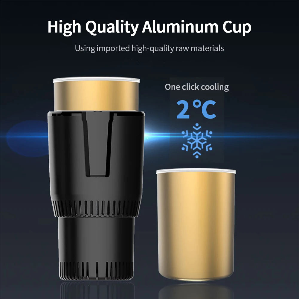 2-in-1 Car Cup Warmer, 12V Smart Touch Screen Car Cup Warmer and Cooler, Office Cup Holder for Car Travel. auto