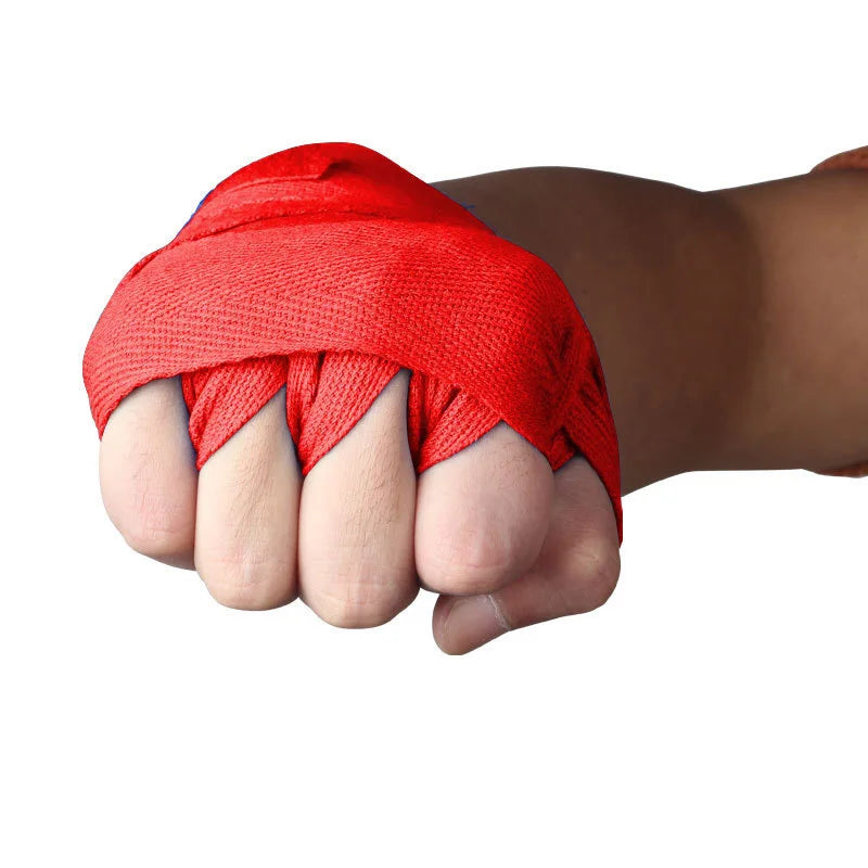 1 Pair Boxing Bandage Cotton Elastic Bandage Sanda Muay Thai Karate Sports Fist Bandage Gym Fitness Wrist Hand Wrapss Protector