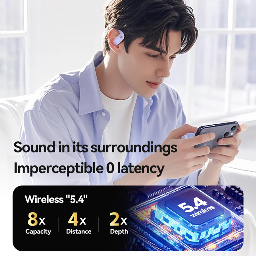 Auriculares con traductor de IA, 144 idiomas para tus viajes.