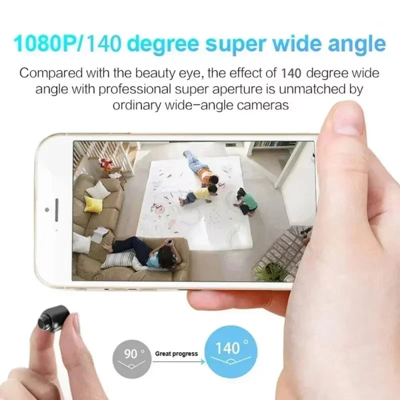 Mini cámara inalámbrica para el hogar, full HD, perfecta para interiores y exteriores .
