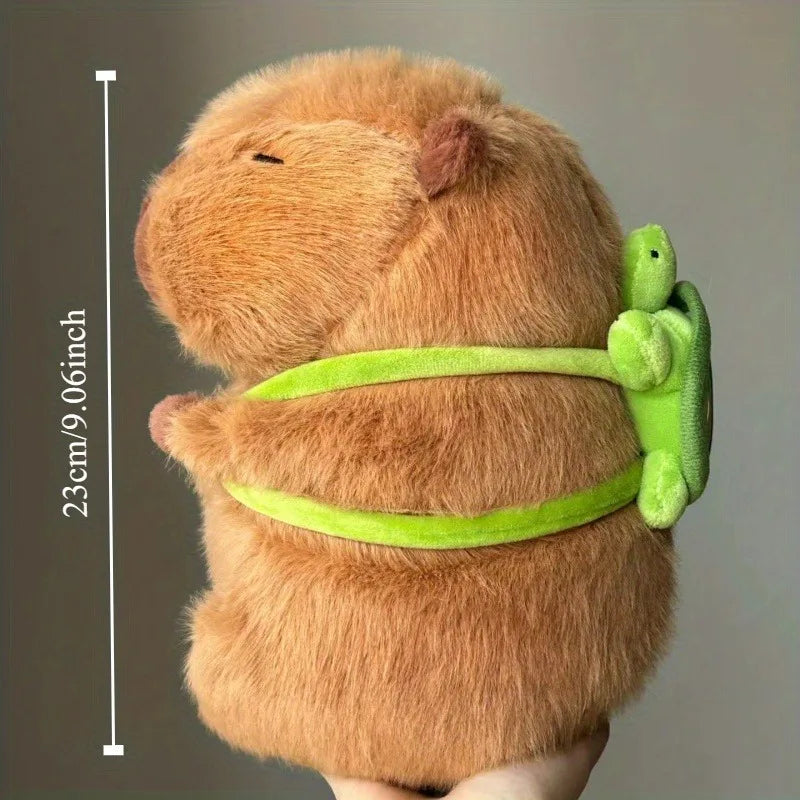 23cm soft, fluffy, and kawaii capybara plush, perfect for giving as a gift for Christmas, Thanksgiving, and Children's Day.
